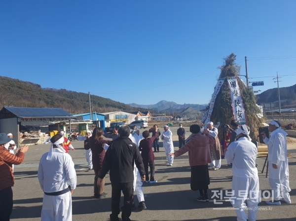 진안군마을축제 2023년 대보름행사(농요 시연).